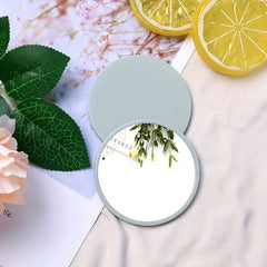 Green Small Round Mirror Compact Makeup Vanity Mirror