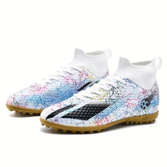 Professional High Top Soccer Cleats Shoes Competition Training Football Sneaker