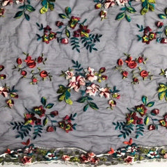 High Mesh Lace Embroidery Fabric DIY Dress Sewing Materials