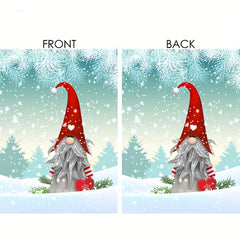 Christmas Winter Garden Yard Flag Banner Snow Decor Double Sided Welcome Flag