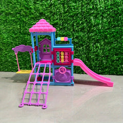 Miniature Amusement Park Swing Slide Decor Dollhouse Ornament