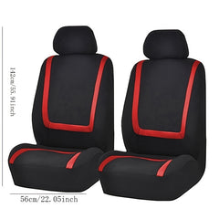 Universal 2 Seat Car Seat Cover Set Breathable Polyester Protection