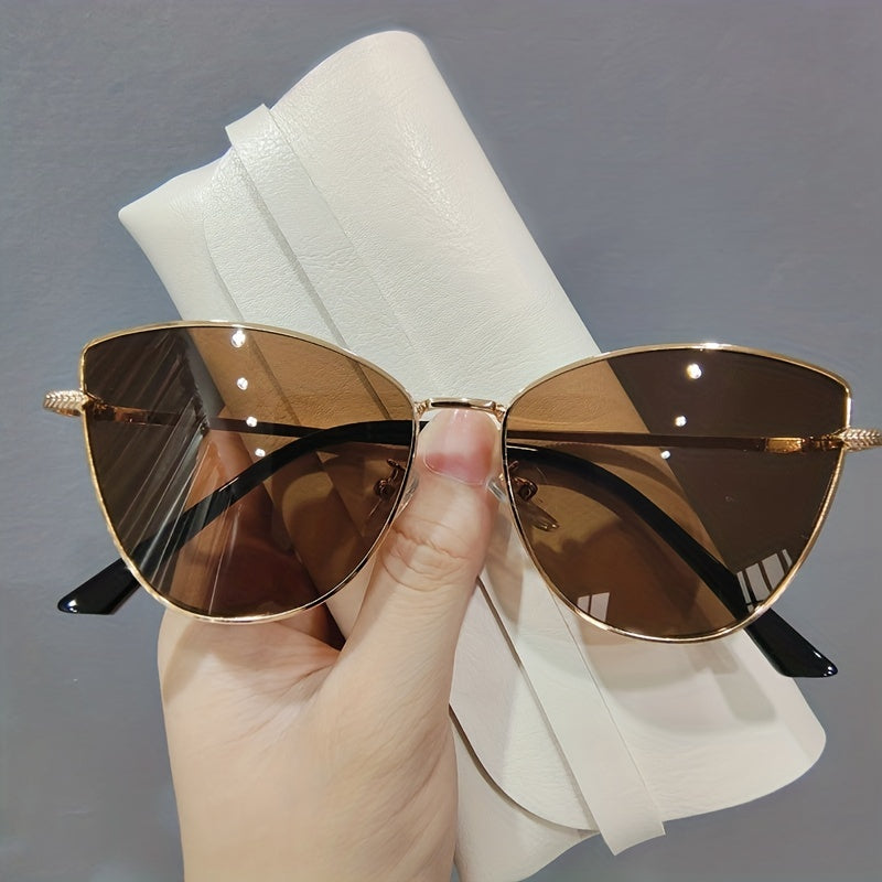 Vintage Cat Eye Frame Sunglasses Women Eyewear Sun Shades Lady