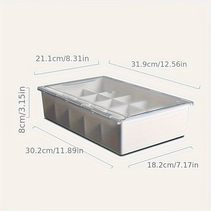 Grid Plastic Underwear Storage Box Wall Mounted Organizer