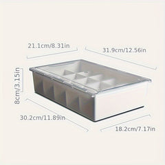 Grid Plastic Underwear Storage Box Wall Mounted Organizer