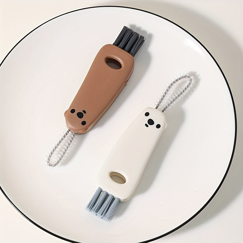 Portable Water Cup Cleaning Brush Mini Bear Cups Washing Brush
