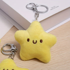 Yellow Keychain Star Doll Backpack Pendant Little Star Plush Pendant