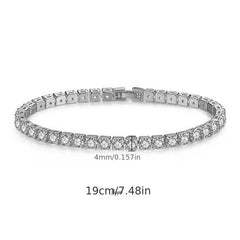 Single Row Zircon Holiday Style Women's Jewelry