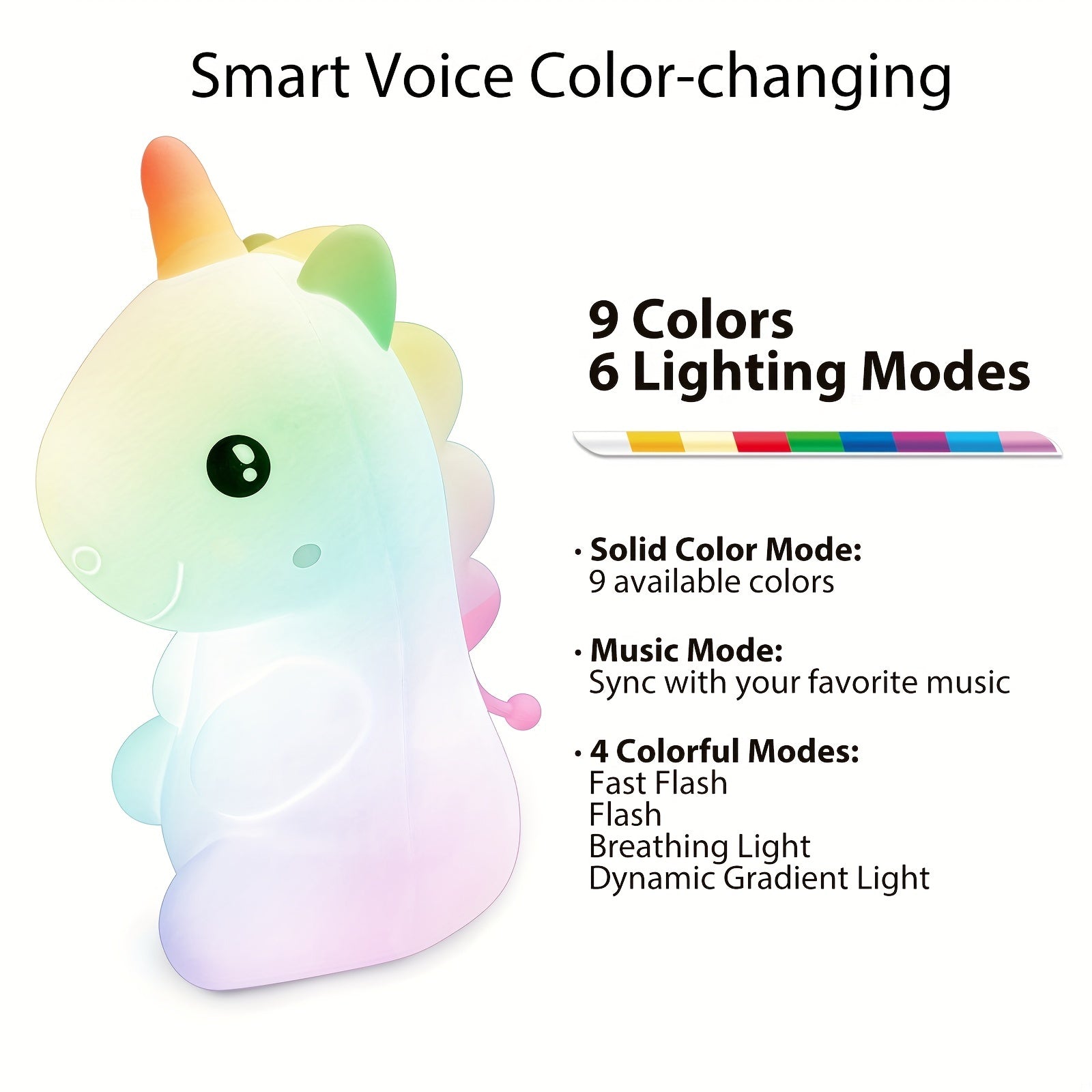 Smart Voice Night Light Lamp for Baby Gift