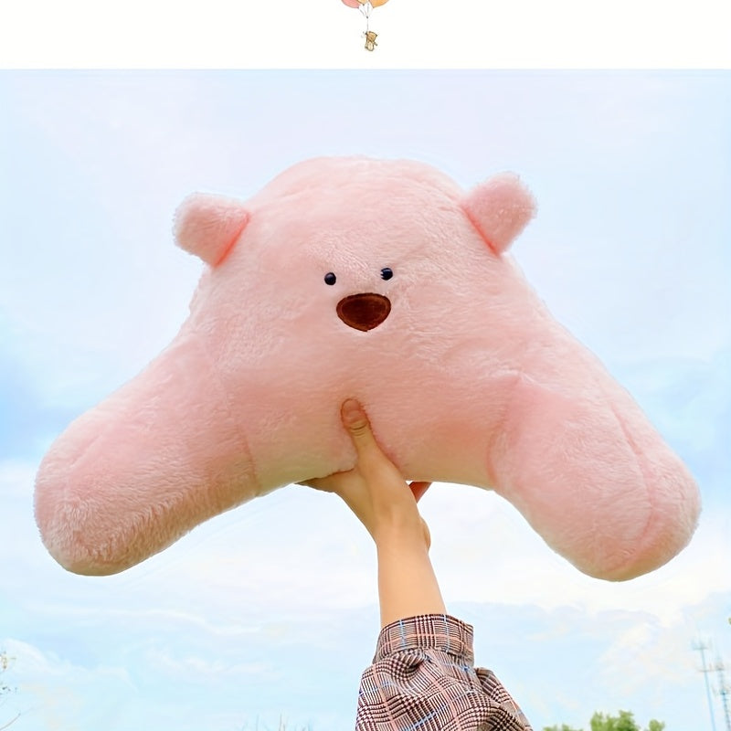 Cartoon Plush Pillow Car Headrest Neck Support