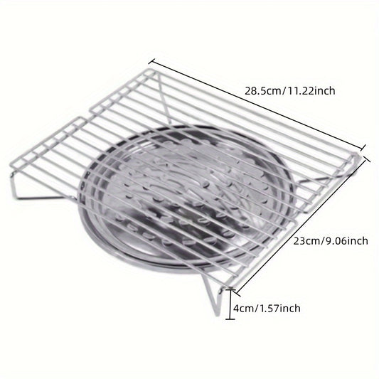 Portable Folding Outdoor BBQ Rack Grill Barbecue Stove Stainless Steel