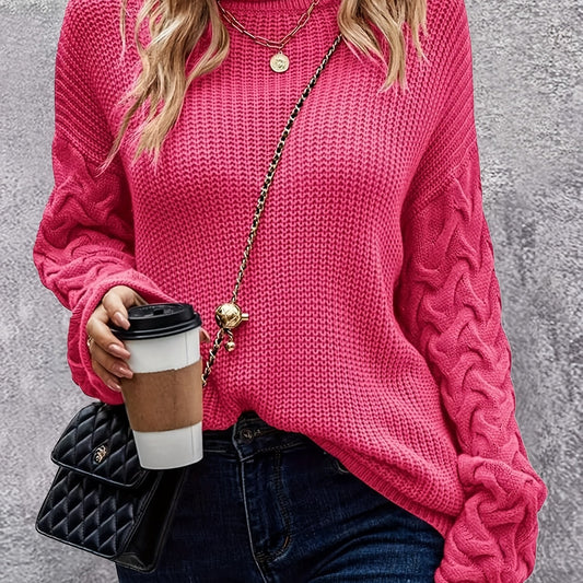  Turtleneck Long Sleeve Sweater