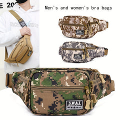 Men's Camouflage Waist Bag Mobile Phone Bag for Outdoor Sports