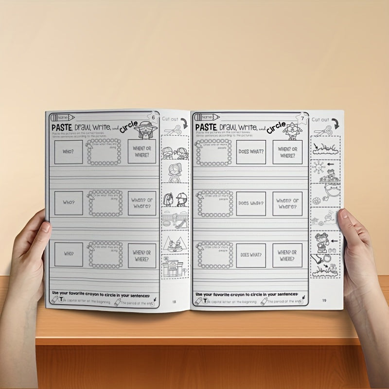 Summer Sentence Structure Cut and Paste Activities