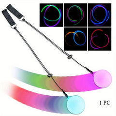 LED Light Up Juggling Ball Multicolor Flashing Glow Soft Plastic Poi Ball
