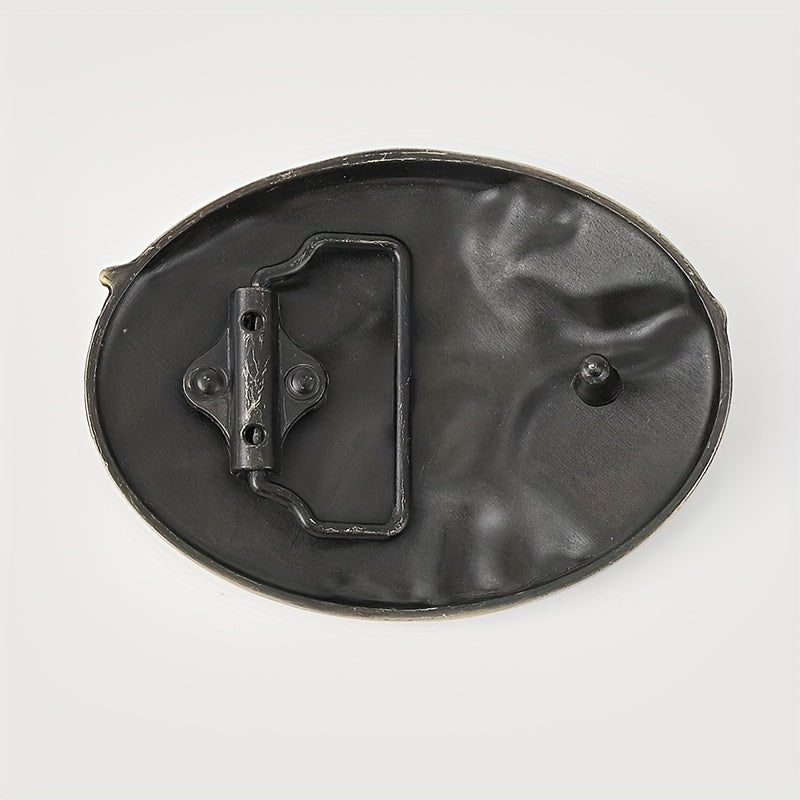 Vintage Eagle Oval Belt Buckle For Women & Men - Western Jeans Accessories