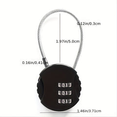 Wire Rope Password Lock Luggage Bag Mini Small Lock