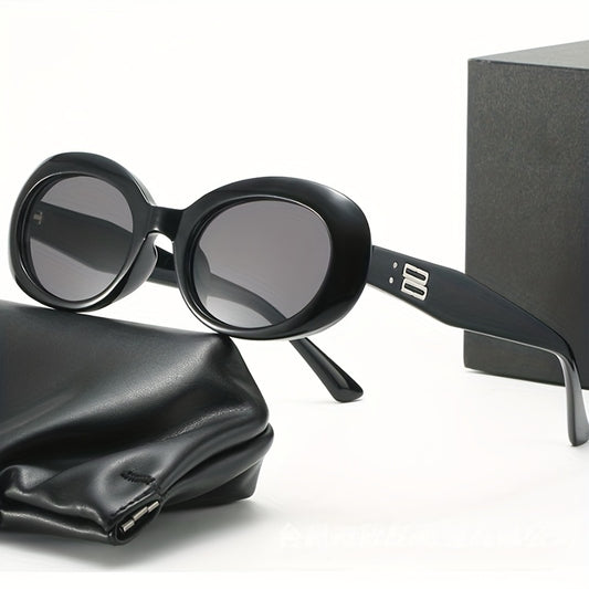 Men's Oval Frame Sunglasses UV Protection
