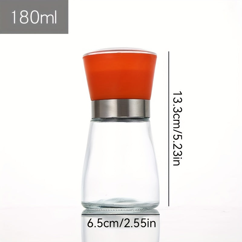 Manual Pepper Grinder Glass Spice Grinder Sea Salt Ginder