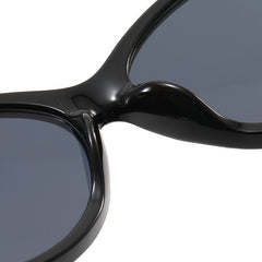 Multicolor Cat Eye Sunglasses with Zipper Case