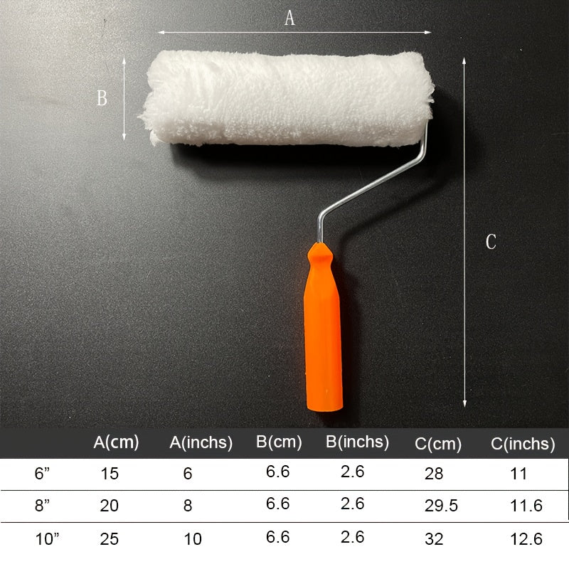 Paint Rollers & Roller Frame Wool Cotton Thread Naps 15-24 cm