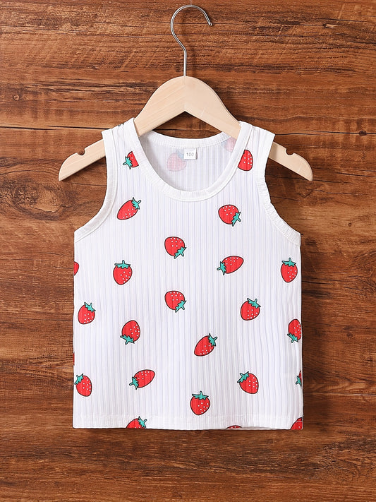 Baby Girls' Strawberry Print Tank Top