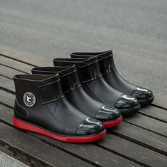 Women's Waterproof Medium Tube Rain Boots Comfortable Non-slip Outdoor Boots