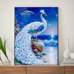 5D Peacock Diamond Painting Kit for Adults DIY Full Drill Craft