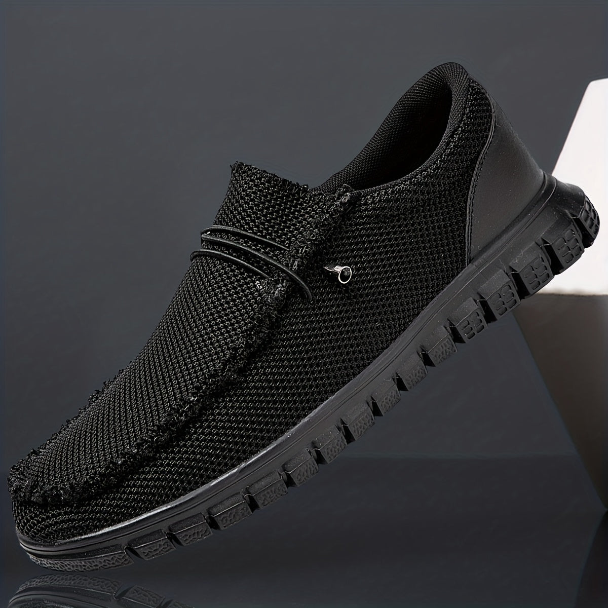 Men's Distressed Mesh Loafer Shoes Anti-skid Walking Shoes
