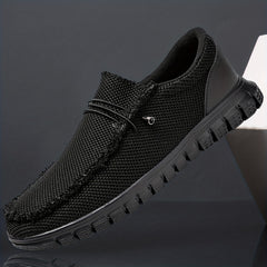 Men's Distressed Mesh Loafer Shoes Anti-skid Walking Shoes