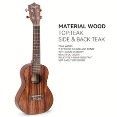 Camwood UKULELE Teak Wood 21 23 66 04 Cm For Beginners