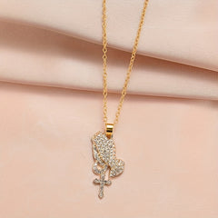 Praying Hands Pendant Necklace Lucky Pendant Jewelry