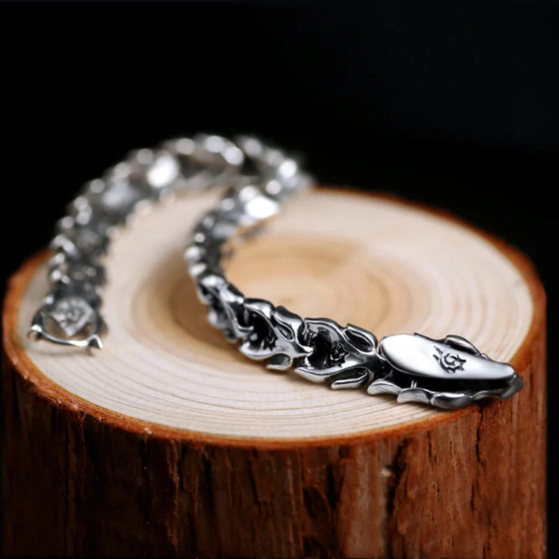 925 Silver Keel Bracelet Men's Knuckle Bracelet Trendsetter Jewelry