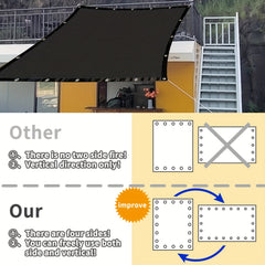 Rectangular Sunshade Sail for Outdoor Activities