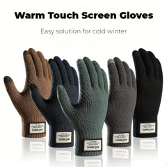 Men's Wool Touch Screen Winter Gloves