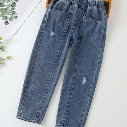 Boys Stylish Denim Pants Casual Washed Non Stretch Jeans