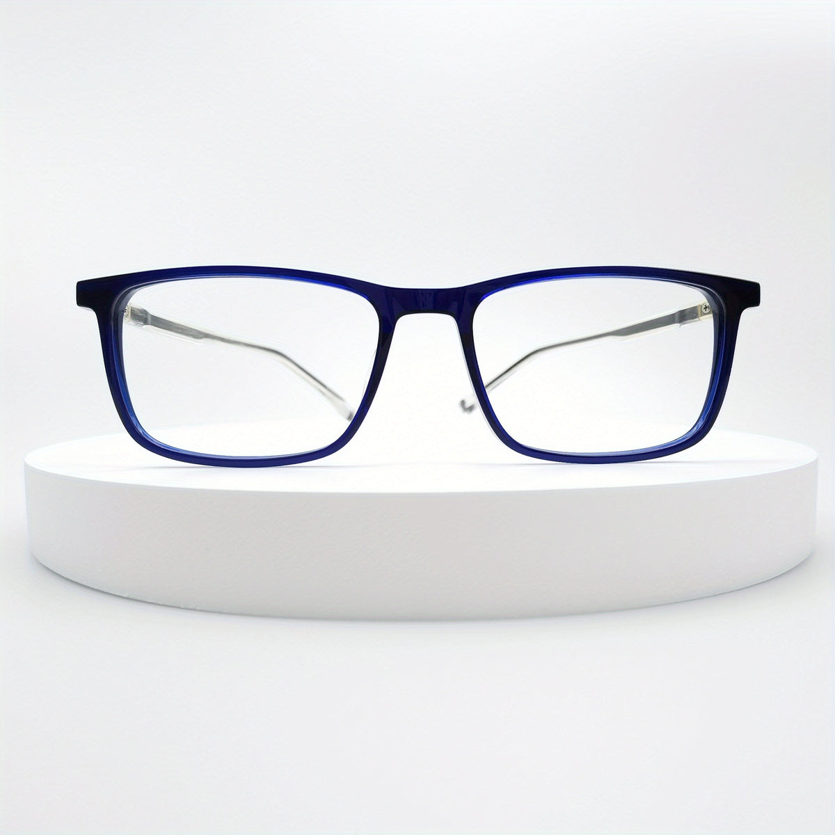 Men's Rectangle Frame Light Glasses Classic Computer Glasses