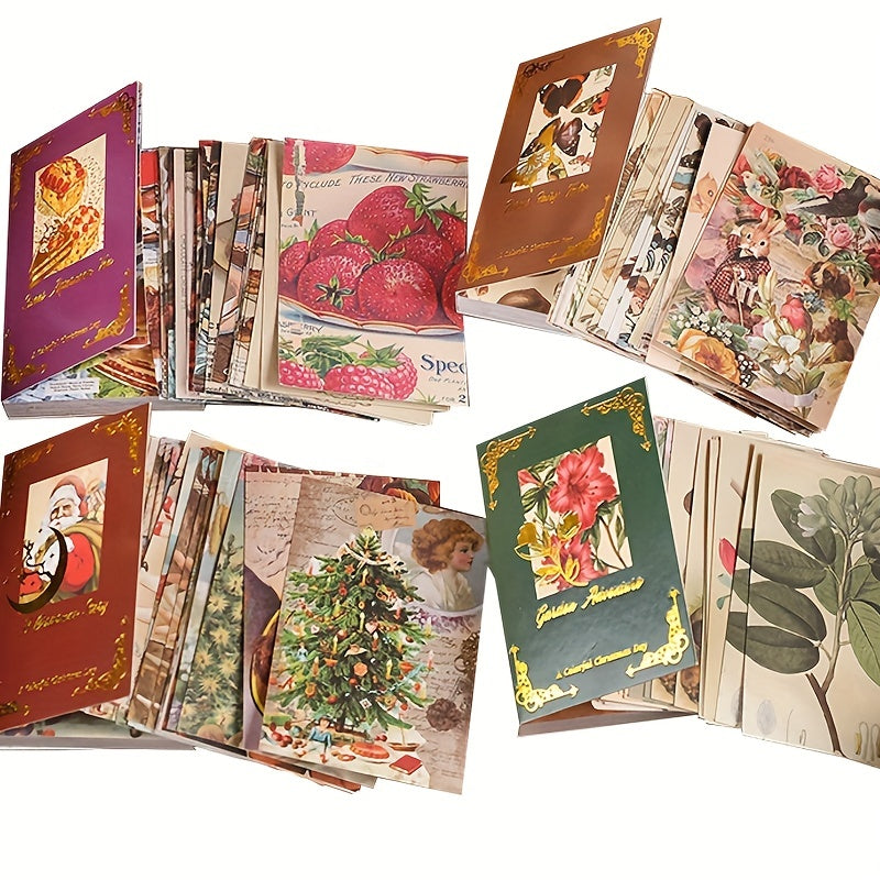 50 Christmas Scrapbook Sheets - DIY Crafts Gift Wrapping Supplies