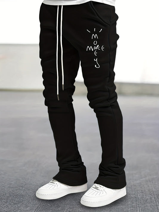 Men's Comfy Flared Trousers Casual Stretch Hip Hop Joggers