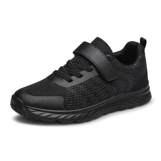 Girl's Woven Running Shoes with Hook Loop Fastener