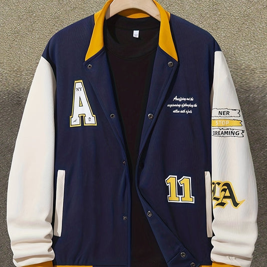 Men's Soft shell Baseball Collar Jacket