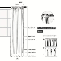 French Romantic Lace Sheer Curtain with Faux Pearl Detail