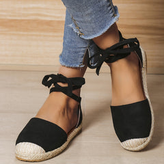 Women's Colorblock Flat Shoes Closed Toe Lightweight Round Toe Casual Sandals