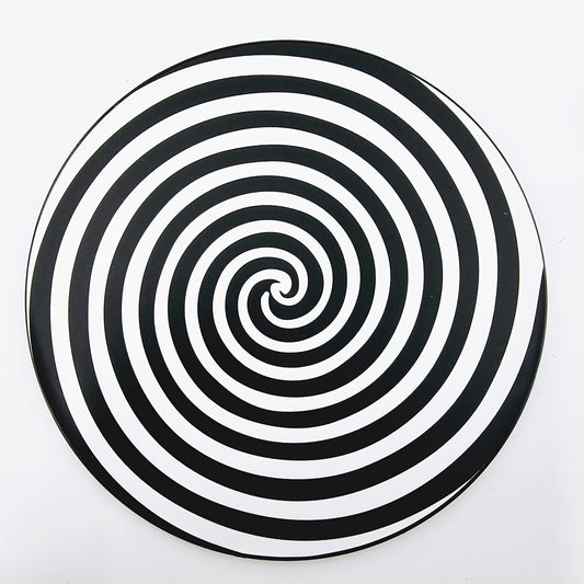 Hypnotic Illusion Disc Toy Spiral Stage Performance Prop