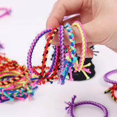 50pcs Colorful Handwoven Hair Rope Hair Tie Girls Hair Accessories