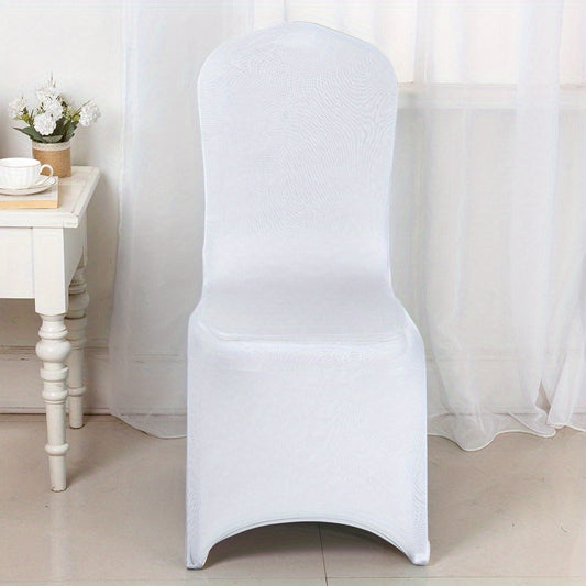 Milk Silk Dining Chair Covers for Banquets and Home Decor