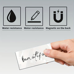 8pcs Magnetic Dry Erase Labels Name Plates Board for Locker Fridge