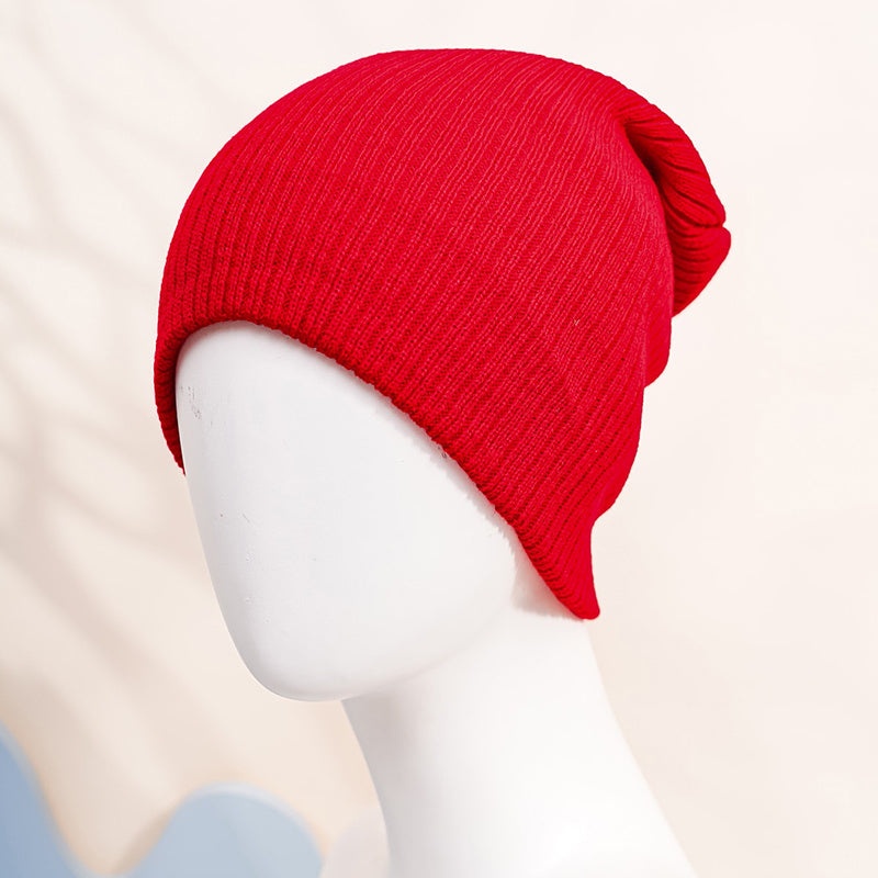 Solid Knitted Ski Hat for Men and Women