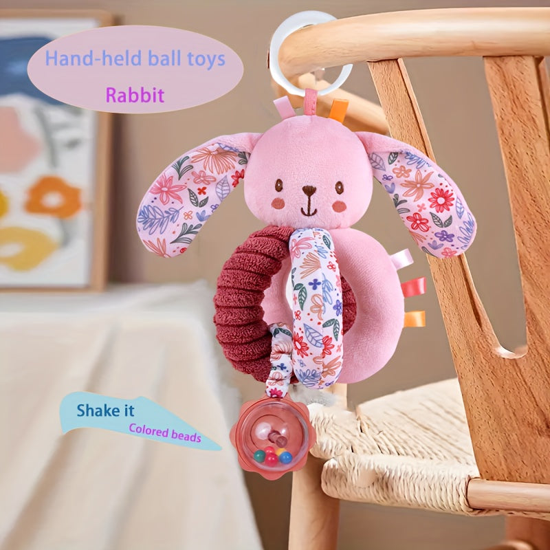 Plush Rabbit & Elephant Baby Grasping Toys