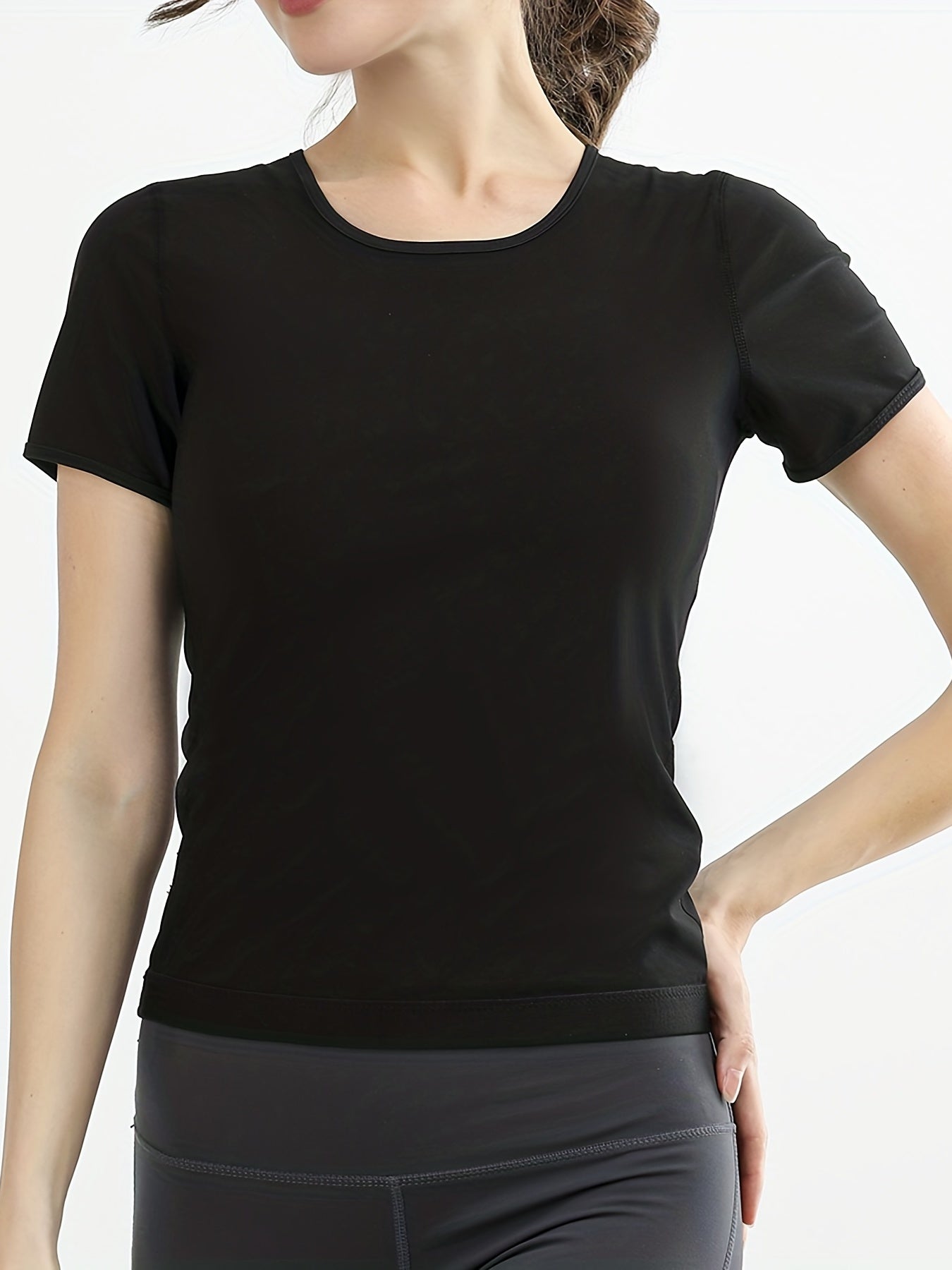 Shaping Slimmer Crew Neck Short Sleeve Top
